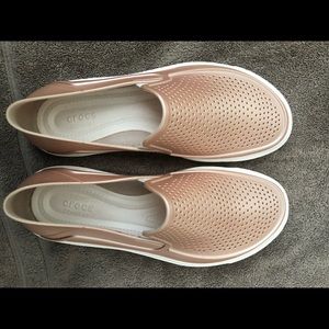 CROCS Citilane Roka Metallic SLP K Clog, rose dust, size 9